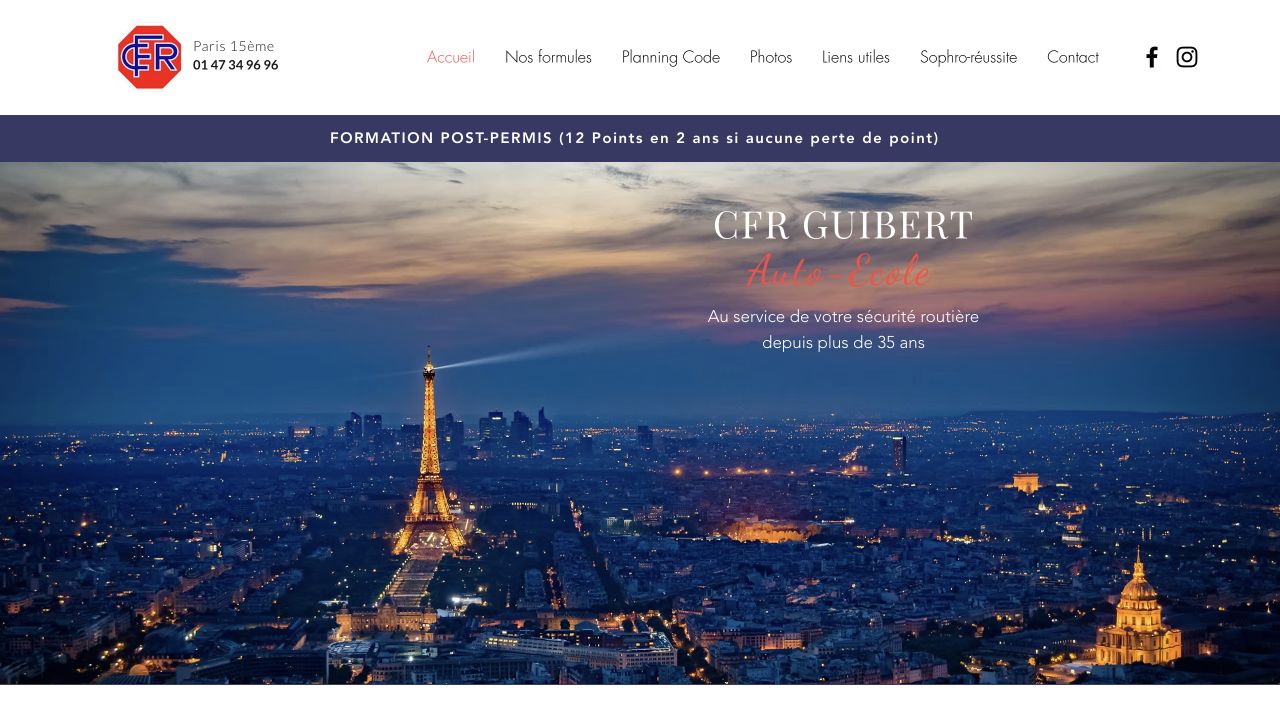 Capture du site de CFR Guibert